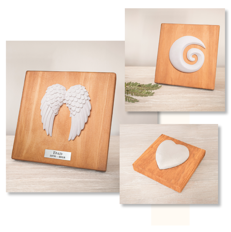 A handcrafted memorial ornament